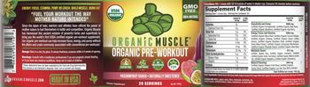 Organic Muscle Organic Pre-Workout Passionfruit Guava - supplement