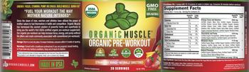 Organic Muscle Organic Pre-Workout Strawberry Mango - supplement
