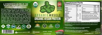 Organic Muscle Organic Vegan Protein Chocolate Flavor - supplement