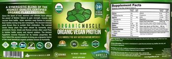 Organic Muscle Organic Vegan Protein Vanilla Flavor - supplement