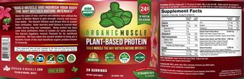 Organic Muscle Plant-Based Protein Strawberry Flavor - supplement