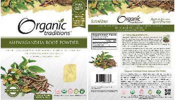Organic Traditions Ashwagandha Root Powder - supplement