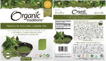 Organic Traditions Premium Matcha Green Tea - supplement