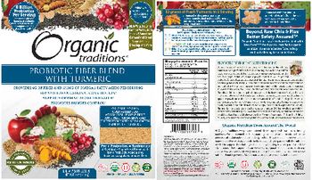 Organic Traditions Probiotic Fiber Blend With Turmeric - supplement