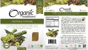 Organic Traditions Triphala Powder - supplement