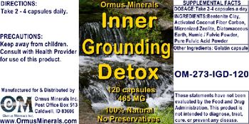 Ormus Minerals Inner Grounding Detox - supplement