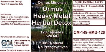Ormus Minerals Ormus Heavy Metal Herbal Detox - supplement