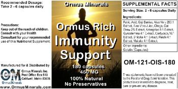 Ormus Minerals Ormus Rich Immunity Support - supplement