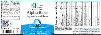 Ortho Molecular Products Alpha Base Capsules With Iron - supplement