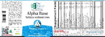 Ortho Molecular Products Alpha Base Tablets Without Iron - supplement