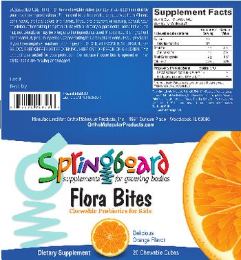 Ortho Molecular Products Flora Bites Delicious Orange Flavor - supplement