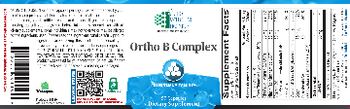 Ortho Molecular Products Ortho B Complex - supplement