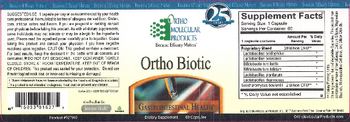 Ortho Molecular Products Ortho Biotic - supplement