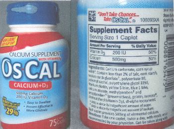 Os-Cal Calcium+D3 - calcium supplement with vitamin d3