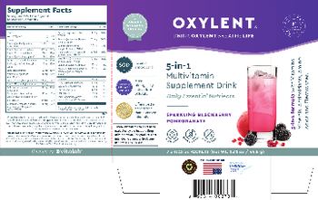 Oxylent Oxylent 5-In-1 Multivitamin Supplement Drink Sparkling Blackberry Pomegranate - 5in1 multivitamin supplement drink