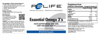 P2Life Essential Omega 3's - supplement