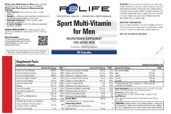 P2Life Sport Multi-Vitamin for Men - multivitamin supplement for active men supplement