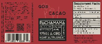 Pachamama Goji Cacao - hemp supplement