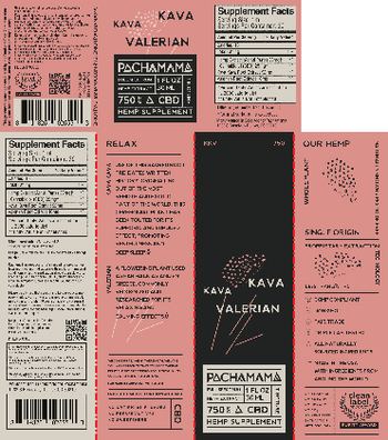 Pachamama Kava Kava Valerian - hemp supplement