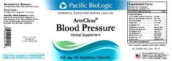 Pacific BioLogic ArteClear Blood Pressure - herbal supplement