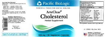 Pacific BioLogic ArteClear Cholesterol - herbal supplement