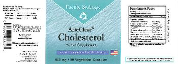 Pacific BioLogic ArteClear Cholesterol - herbal supplement