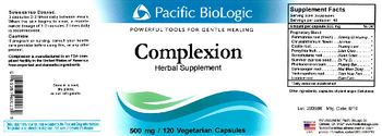 Pacific BioLogic Complexion - herbal supplement