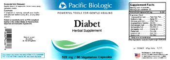 Pacific BioLogic Diabet - herbal supplement