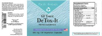 Pacific BioLogic GI Tract: DeTox-It - herbal supplement