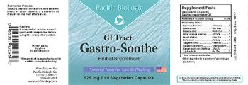 Pacific BioLogic GI Tract: Gastro-Soothe - herbal supplement