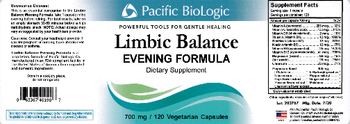 Pacific BioLogic Limbic Balance Evening Formula - supplement