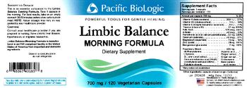 Pacific BioLogic Limbic Balance Morning Formula - supplement