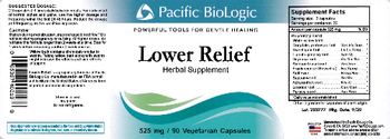 Pacific BioLogic Lower Relief - herbal supplement