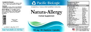 Pacific BioLogic Natura-Allergy - herbal supplement