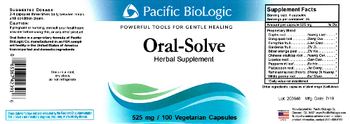 Pacific BioLogic Oral-Solve - herbal supplement