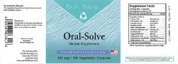 Pacific BioLogic Oral-Solve - herbal supplement