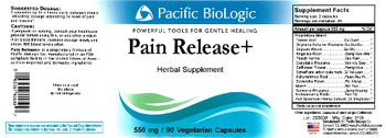 Pacific BioLogic Pain Release+ - herbal supplement
