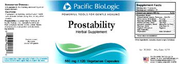 Pacific BioLogic Prostability - herbal supplement