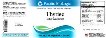 Pacific BioLogic Thyrise - herbal supplement