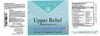 Pacific BioLogic Upper Relief - herbal supplement