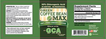 Pacific Naturals Green Coffee Bean Max - supplement