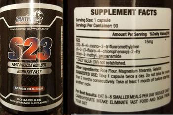 Panther Sports Nutrition S23 - hardcore supplementperformance supplement