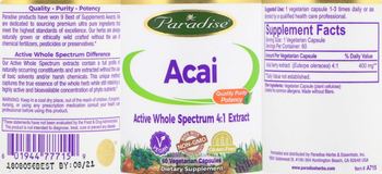 Paradise Acai - supplement