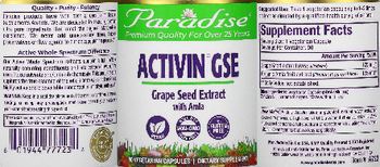 Paradise Activin GSE - supplement