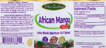 Paradise African Mango - supplement