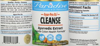 Paradise Ayur-Pro Rx Cleanse - supplement