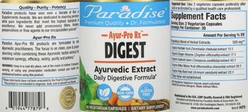 Paradise Ayur-Pro Rx Digest - supplement