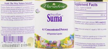 Paradise Brazilian Suma - supplement