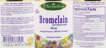 Paradise Bromelain 500 mg - supplement