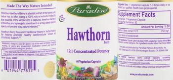 Paradise Hawthorn Berry - supplement